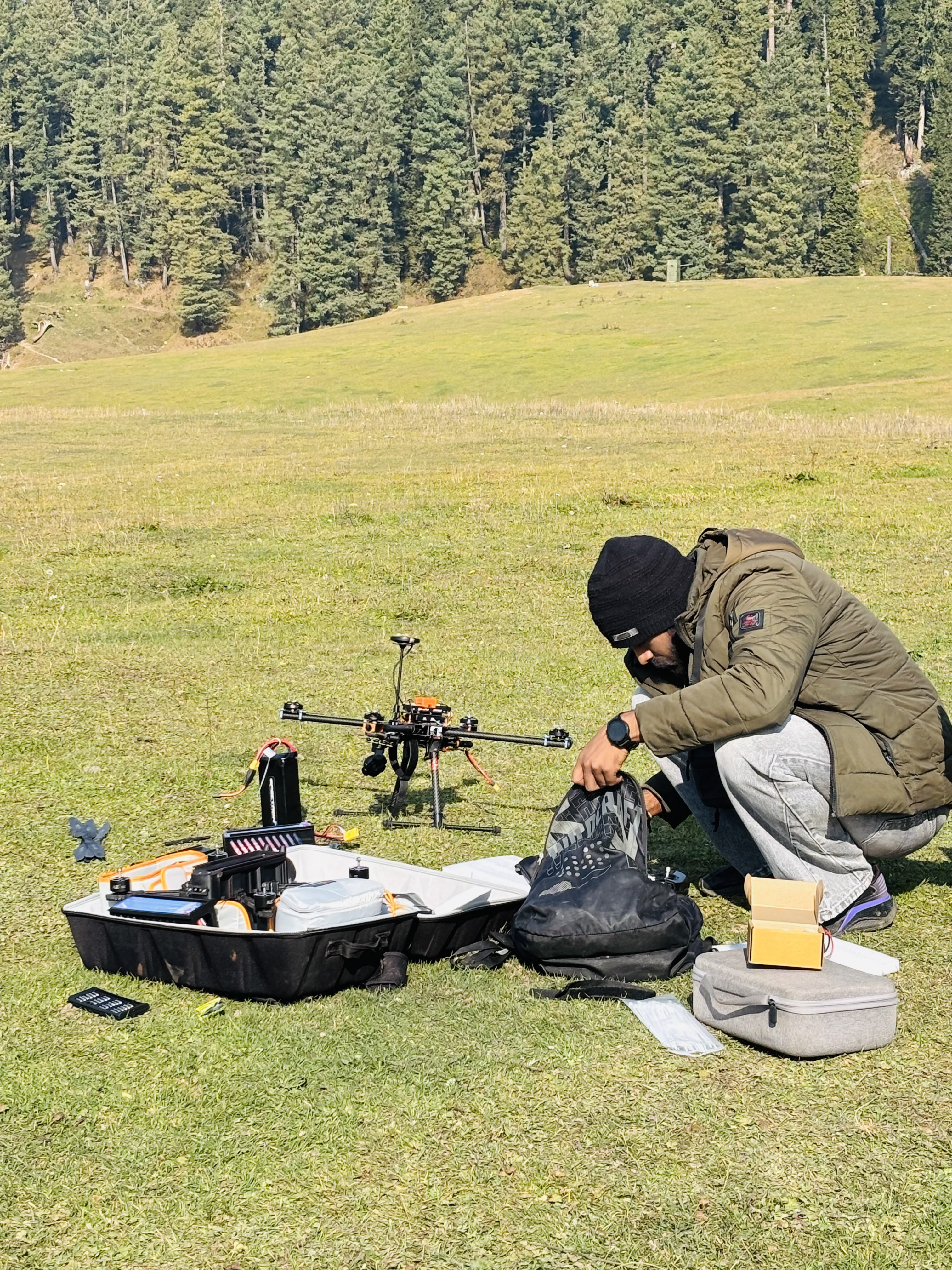Night Surveillance Drone Demo at Gulmarg